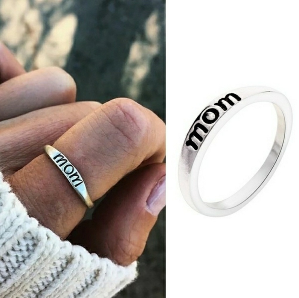 💖 New MOM Silver Ring!! Perfect Gift!!! 💖